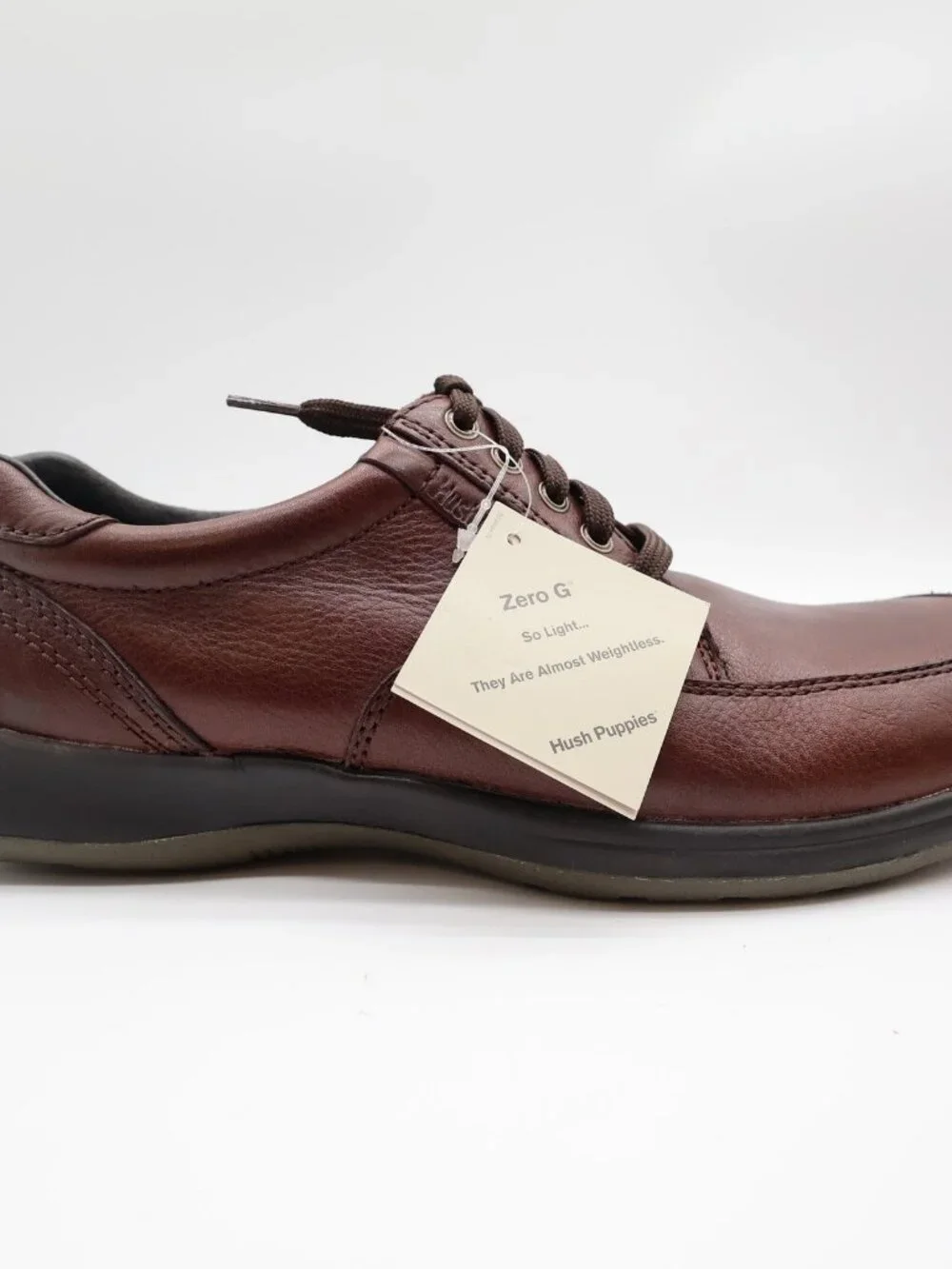Hush Puppies Approach Oxford Mens 8 Dark Brown Leather Shoes